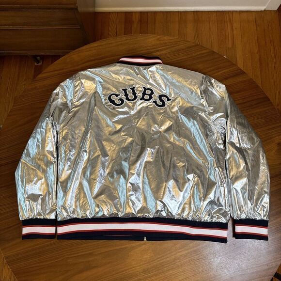 NEW MLB CHICAGO CUBS THE WILD COLLECTIVE WOMEN'S REVERSIBLE 1914 JACKET 2XL - Picture 8 of 10